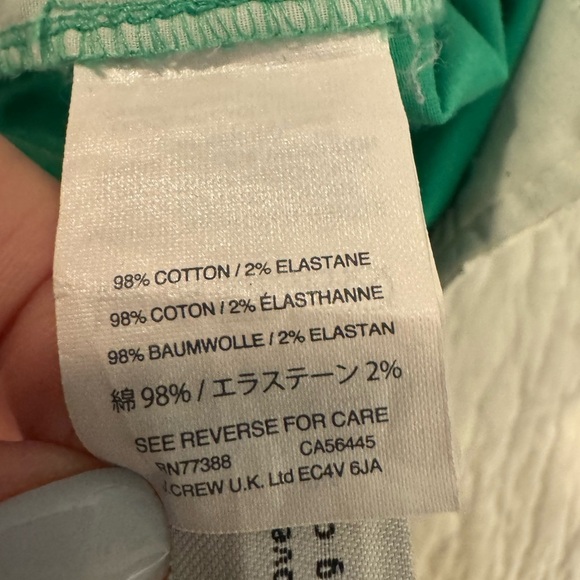 J. Crew Chino Shorts Green. Size 12 6” - Picture 5 of 7